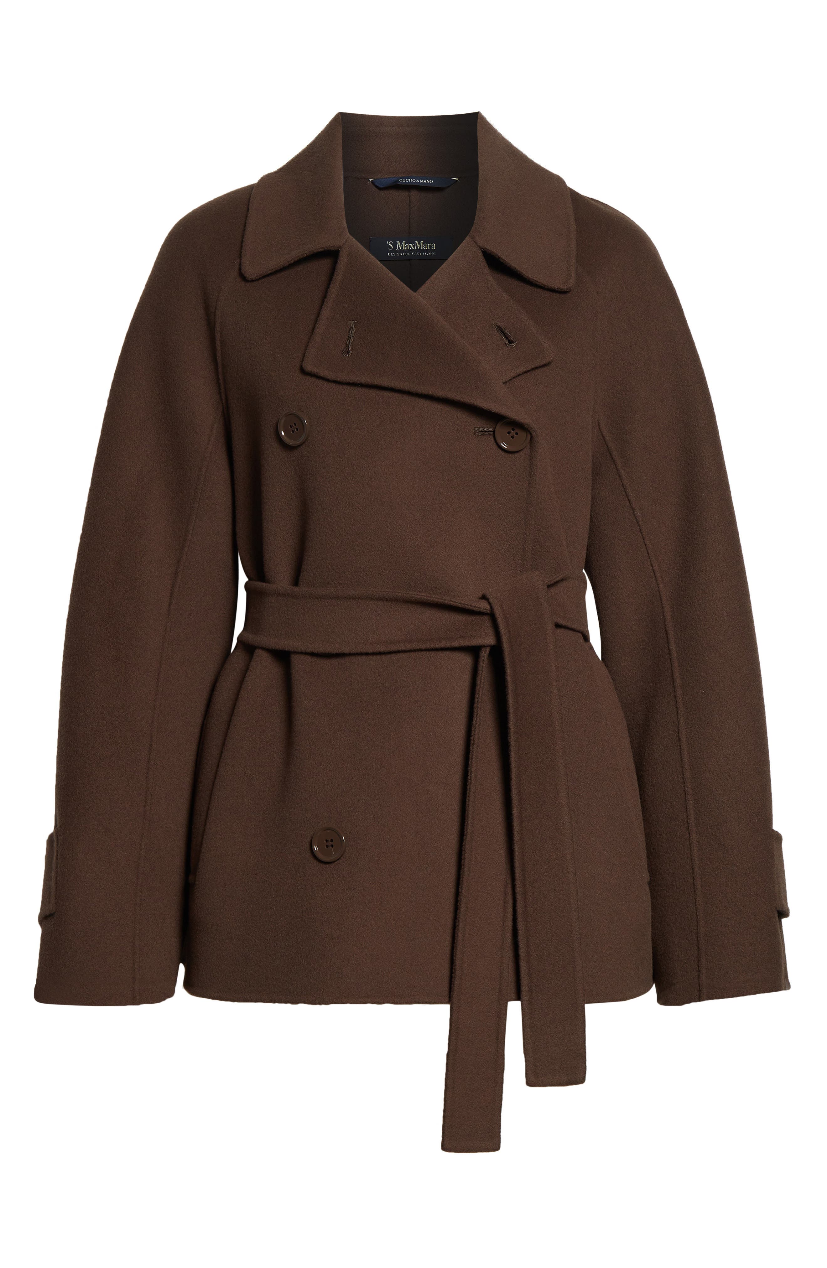Louise Short Wool Double Face Coat (Women) | Nordstrom