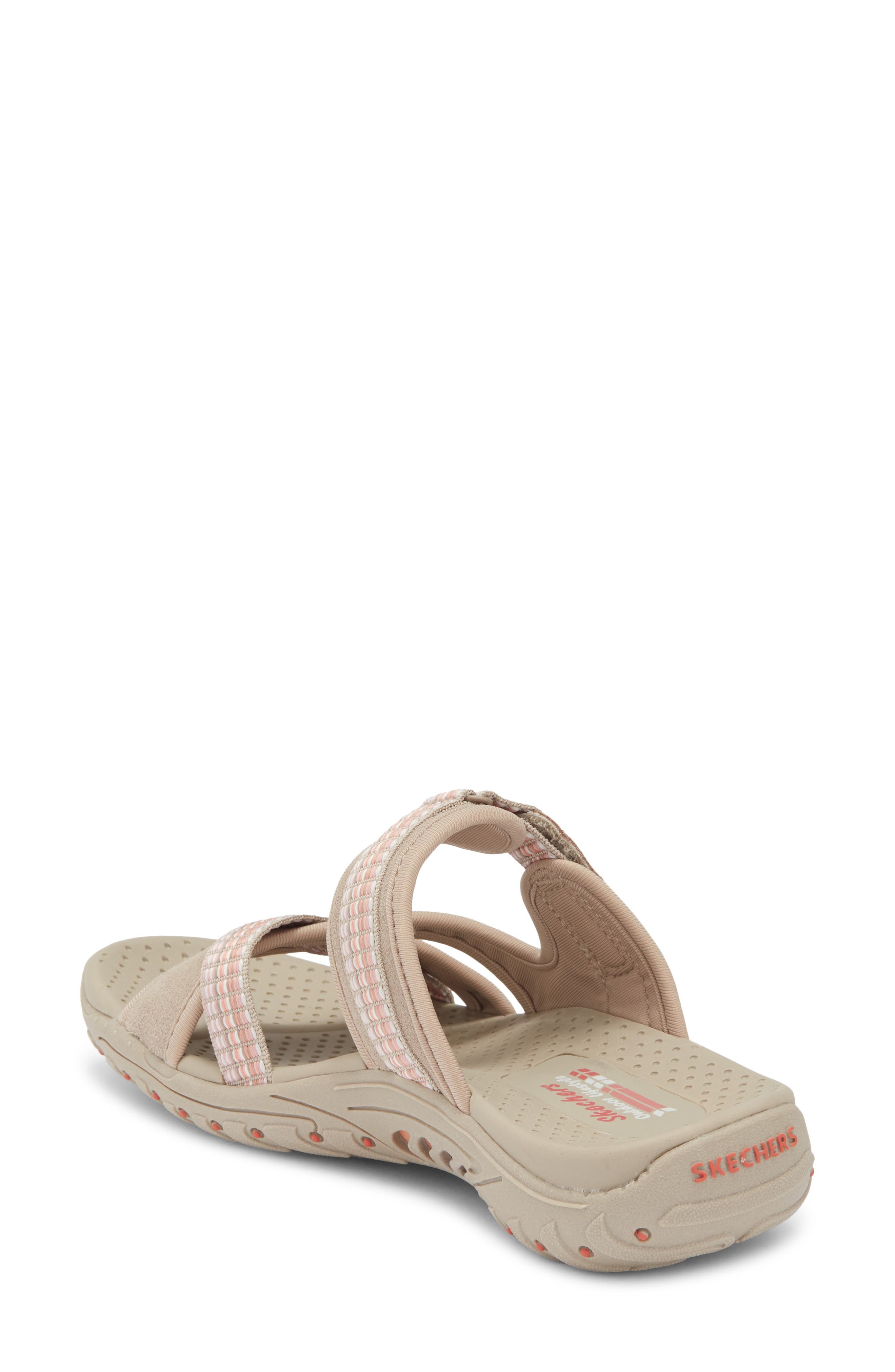 SKECHERS Reggae Color Slide Sandal, Alternate, color, Taupe