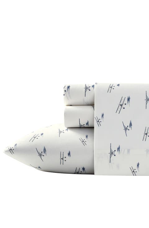 Sea Planes 200 Thread Count 100% Cotton Percale Sheet Set