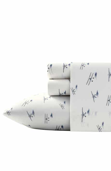 Eddie Bauer Sea Planes 200 Thread Count 100% Cotton Percale Sheet Set