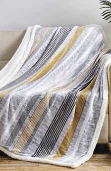 Luxury Home Brea Reversible Faux Shearling Throw Blanket