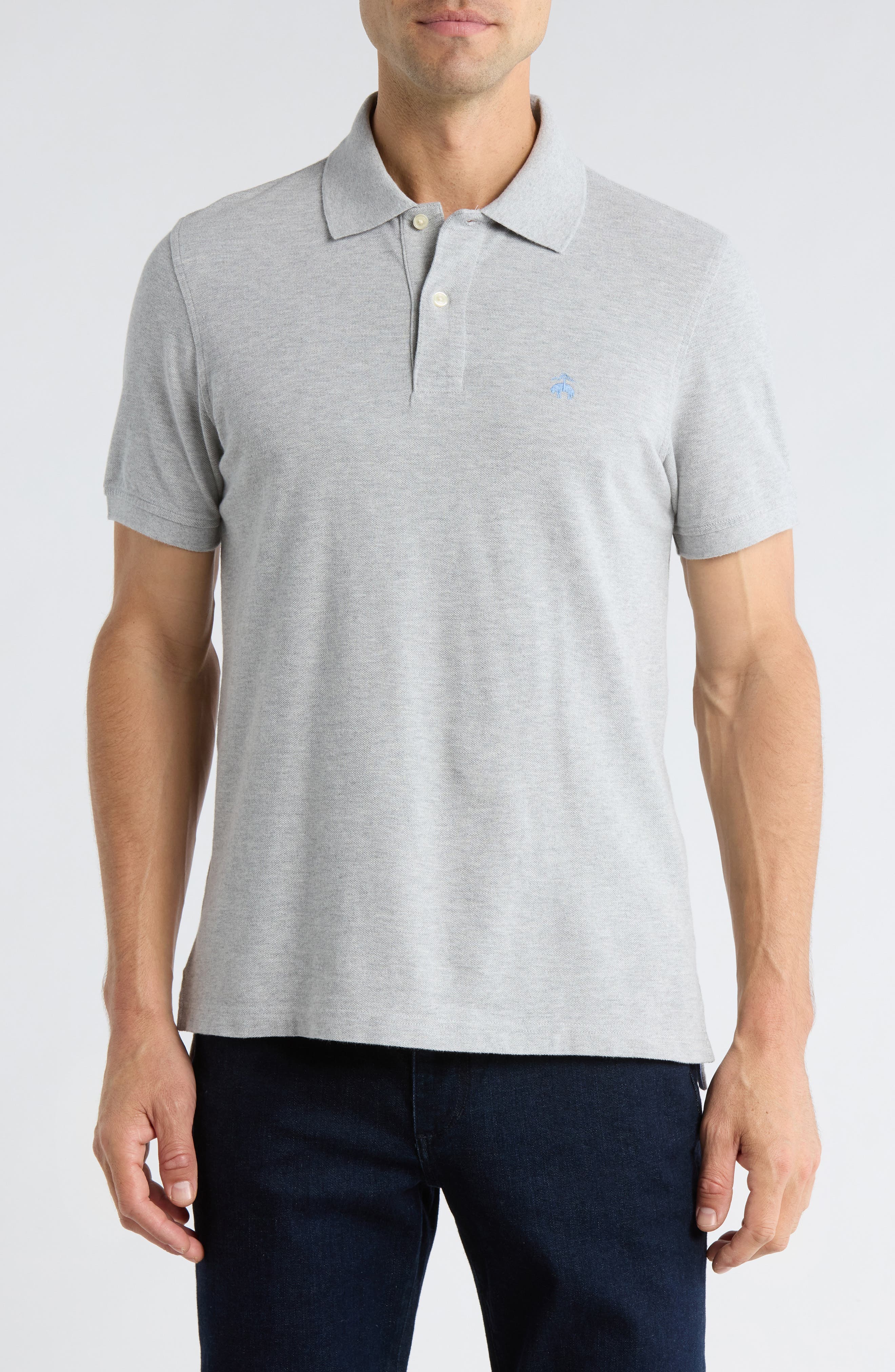 Brooks Brothers Slim Fit Heathered Cotton Piqué Polo