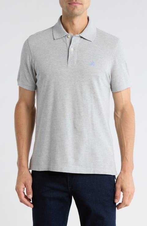 Slim Fit Heathered Cotton Piqué Polo