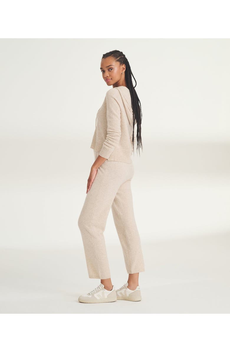 NAADAM Signature Cashmere Cropped Hoodie, Alternate, color, Oatmeal