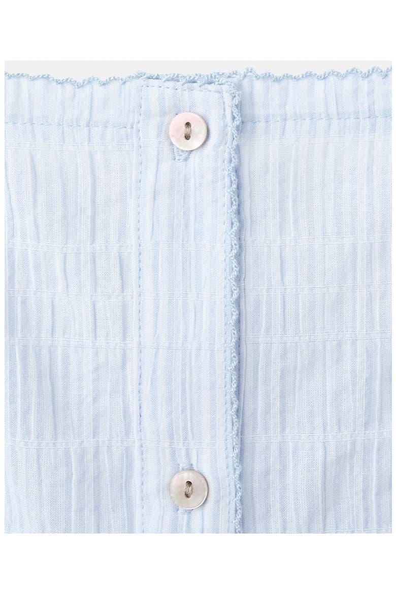 Picot Stretch Cotton Nightgown, Alternate, color, BLUE