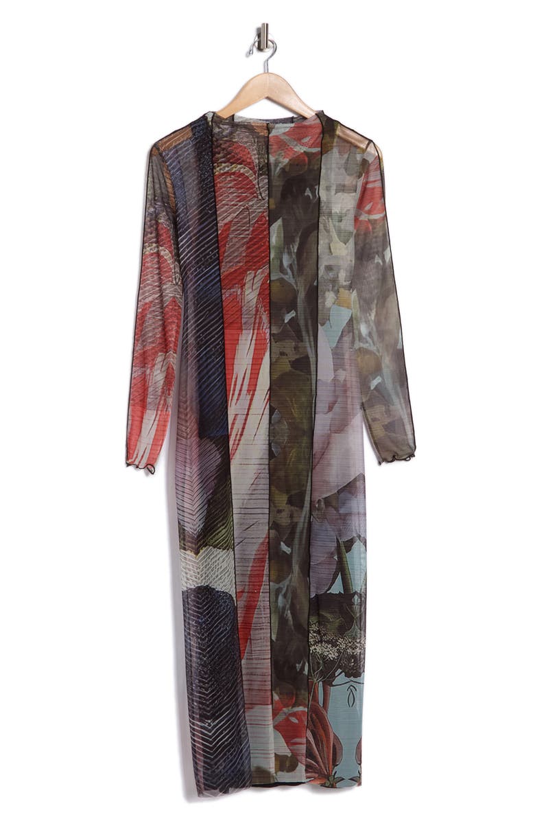 Desigual Long Sleeve Knit Dress, Main, color, Black