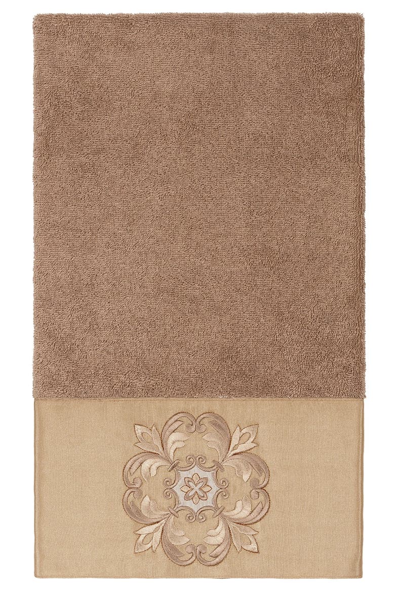 Alyssa 3-Piece Embellished Towel - Latte, Alternate, color, LATTE