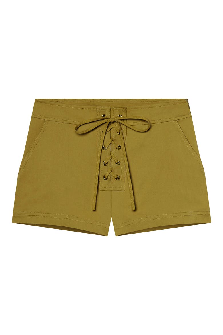 Leon Lace-Up Shorts, Alternate, color, HAZEL