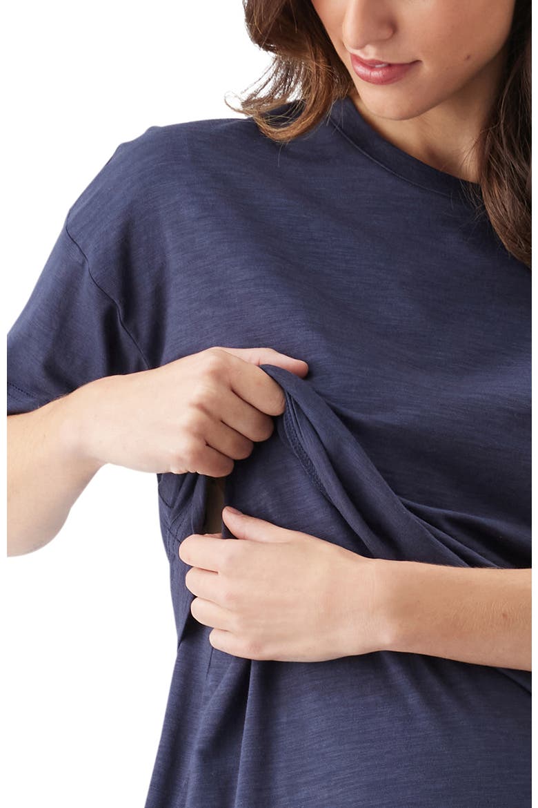 Claud Nursing Tee, Alternate, color, Indigo
