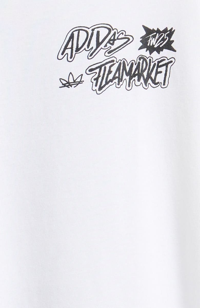 adidas Kids' Market Poster Cotton Graphic T-Shirt, Alternate, color, White