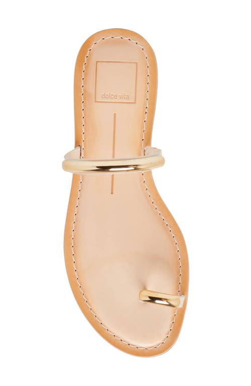 Dolce Vita Wink Slide Sandal In Bone Leather