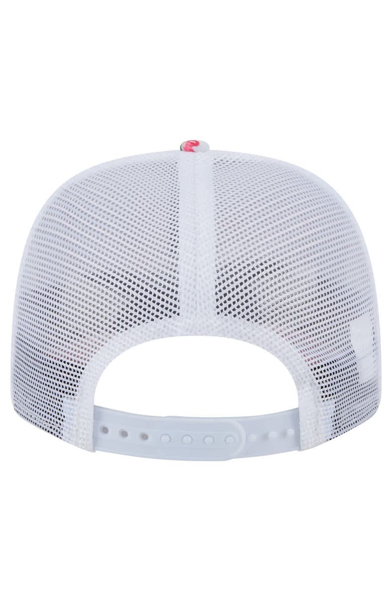 New Era Men's New Era  White Athletics Flamingo Mesh Back 9SEVENTY Stretch-Snap Hat, Alternate, color, White