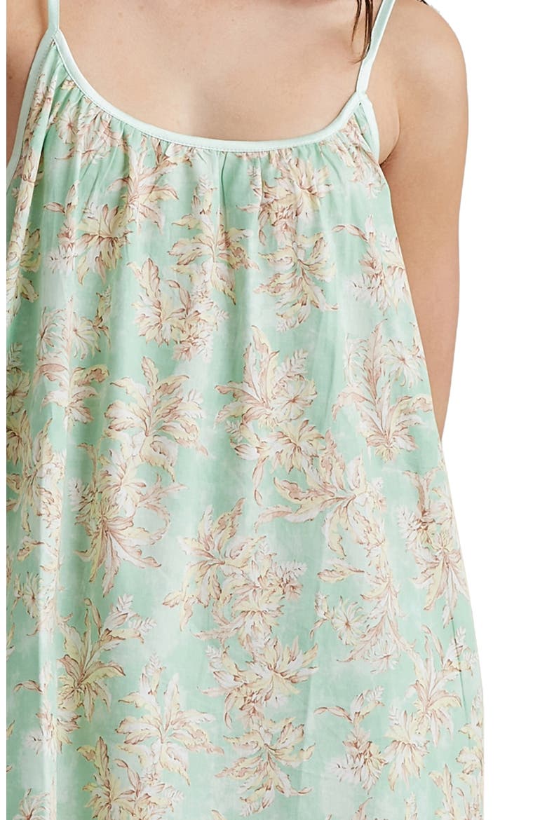 Bridget Strappy Cotton Nightgown, Alternate, color, MINT