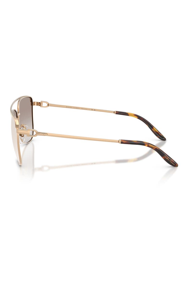 59mm Pilot Sunglasses, Alternate, color, GOLD / GRADIENT BROWN GOLD