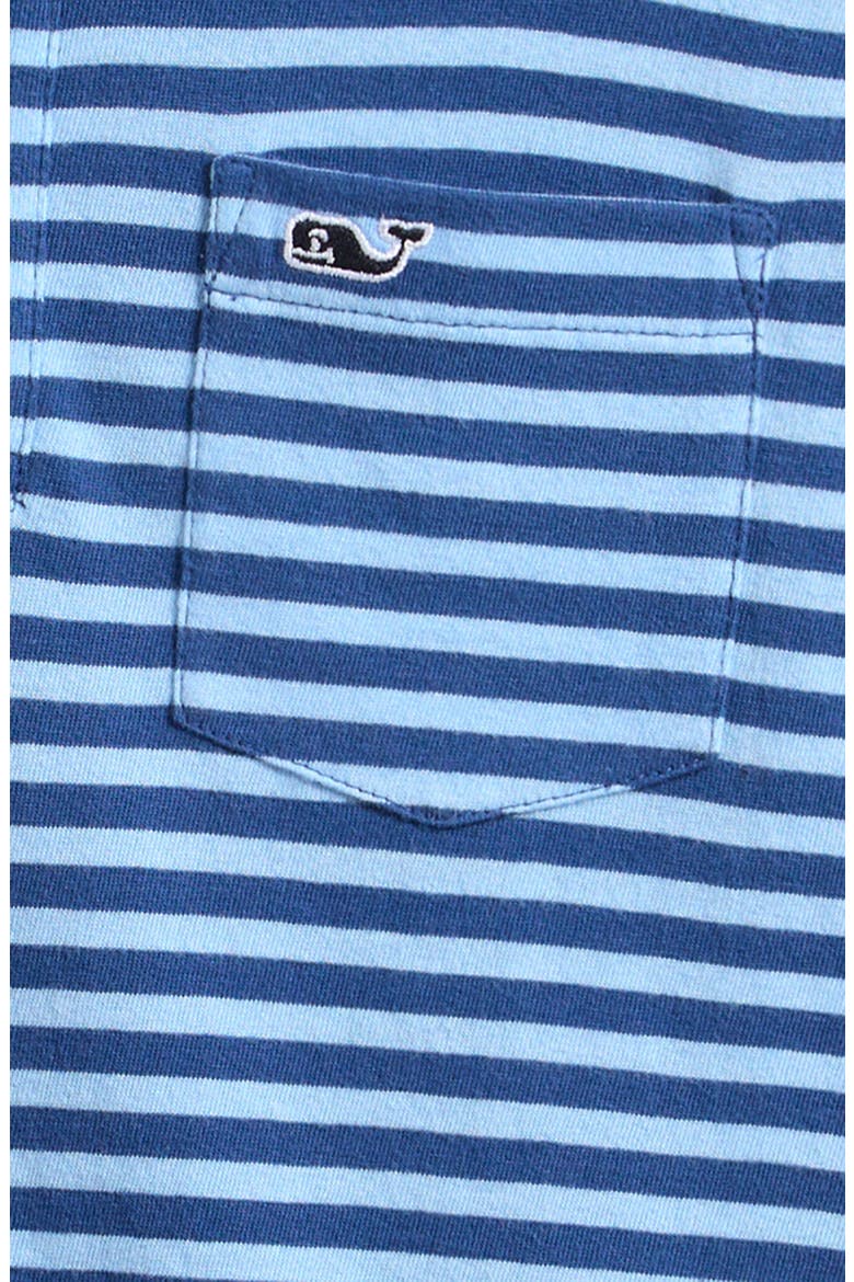 Kids' Island Stripe Pocket Polo, Alternate, color, SCH STRIPE MOONSHIN/ JAKE BLUE