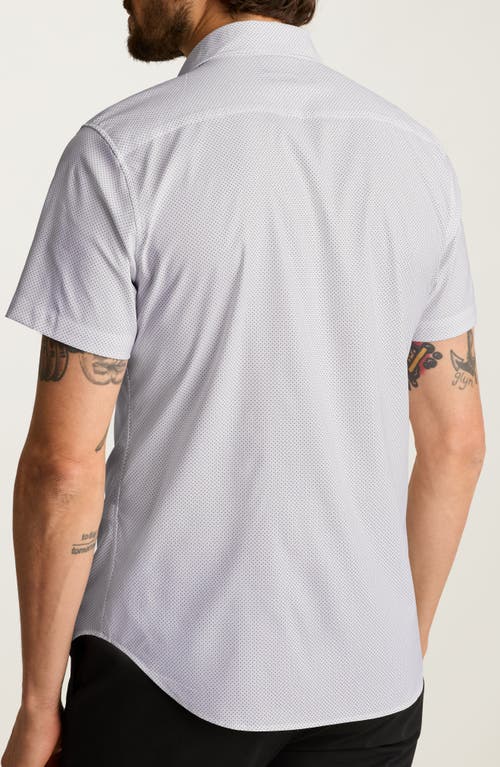 Bonobos Tech Slim Fit Microdot Short Sleeve Performance Button-up Shirt