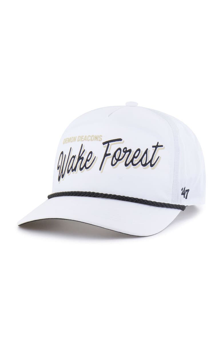 '47 Men's '47  White Wake Forest Demon Deacons Fairway Hitch Adjustable Hat, Main, color, White