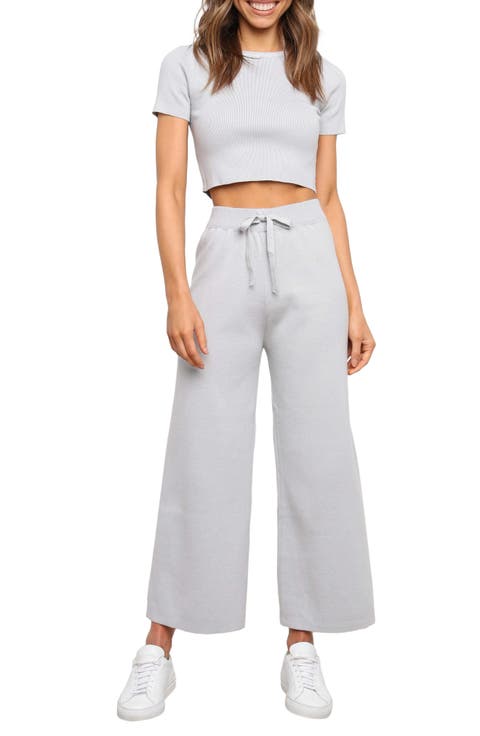 Ayers Crop Sweater & Wide Leg Pants Set