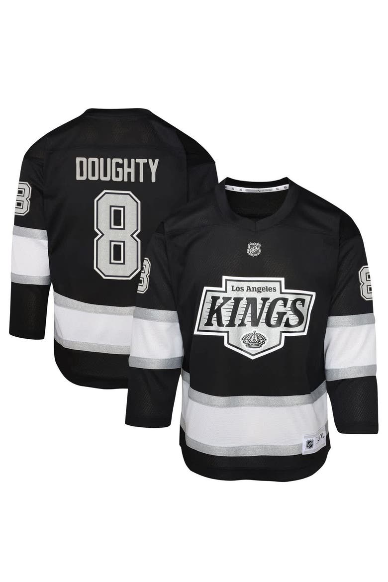 Youth Outerstuff Drew Doughty Black Los Angeles Kings Home Replica Player Jersey, Main, color, Black