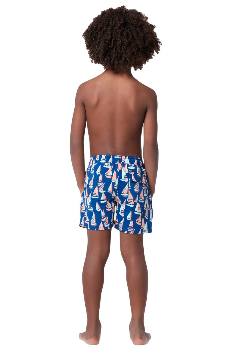 Kids' Boat Swim Trunks, Alternate, color, BLUE
