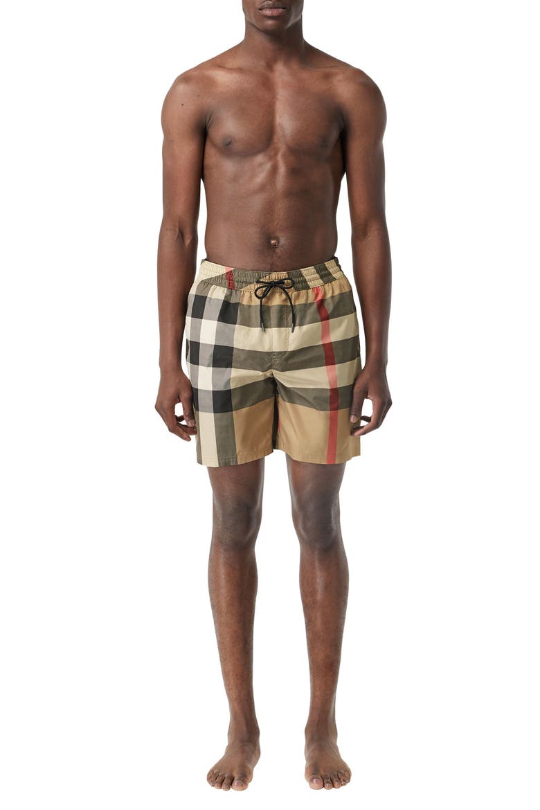 Guildes Check Swim Trunks, Alternate, color, ARCHIVE BEIGE IP CHK
