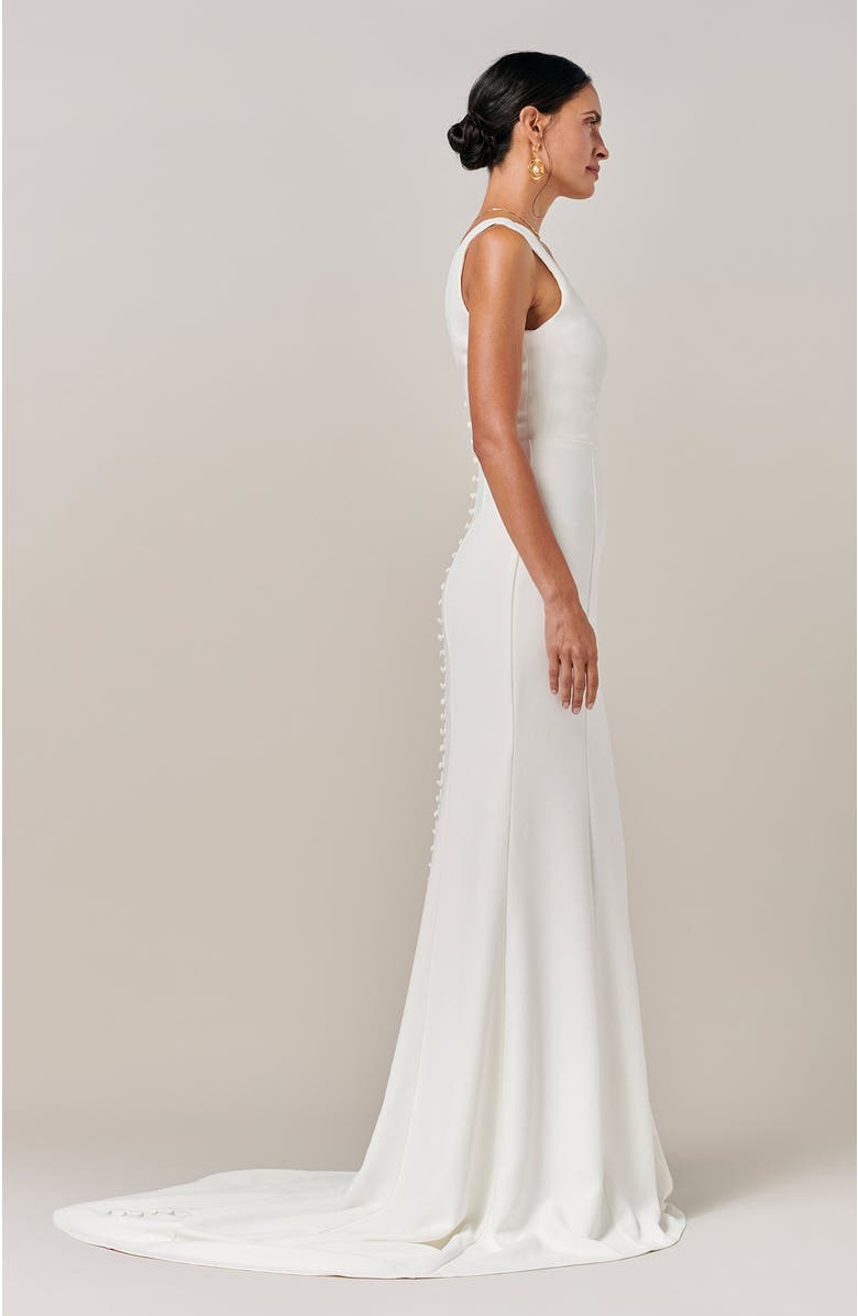 BWLDR Viola Gown, Alternate, color, White