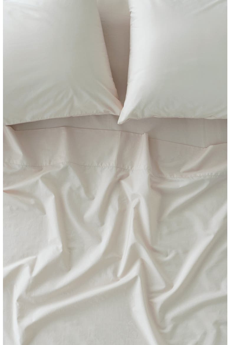 Organic Cotton Organic Cool-Air Percale Sheet Set, Alternate, color, Bone