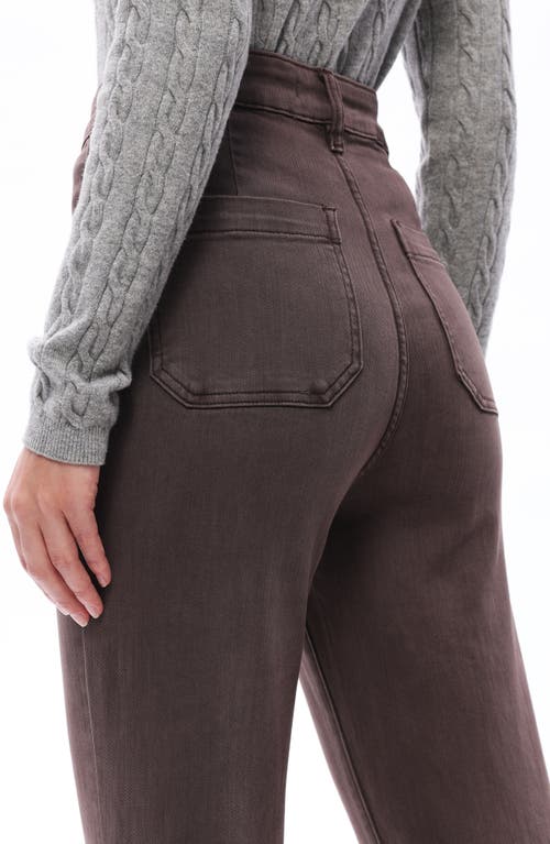 Bayeas High Waist Bootcut Jeans In Brown