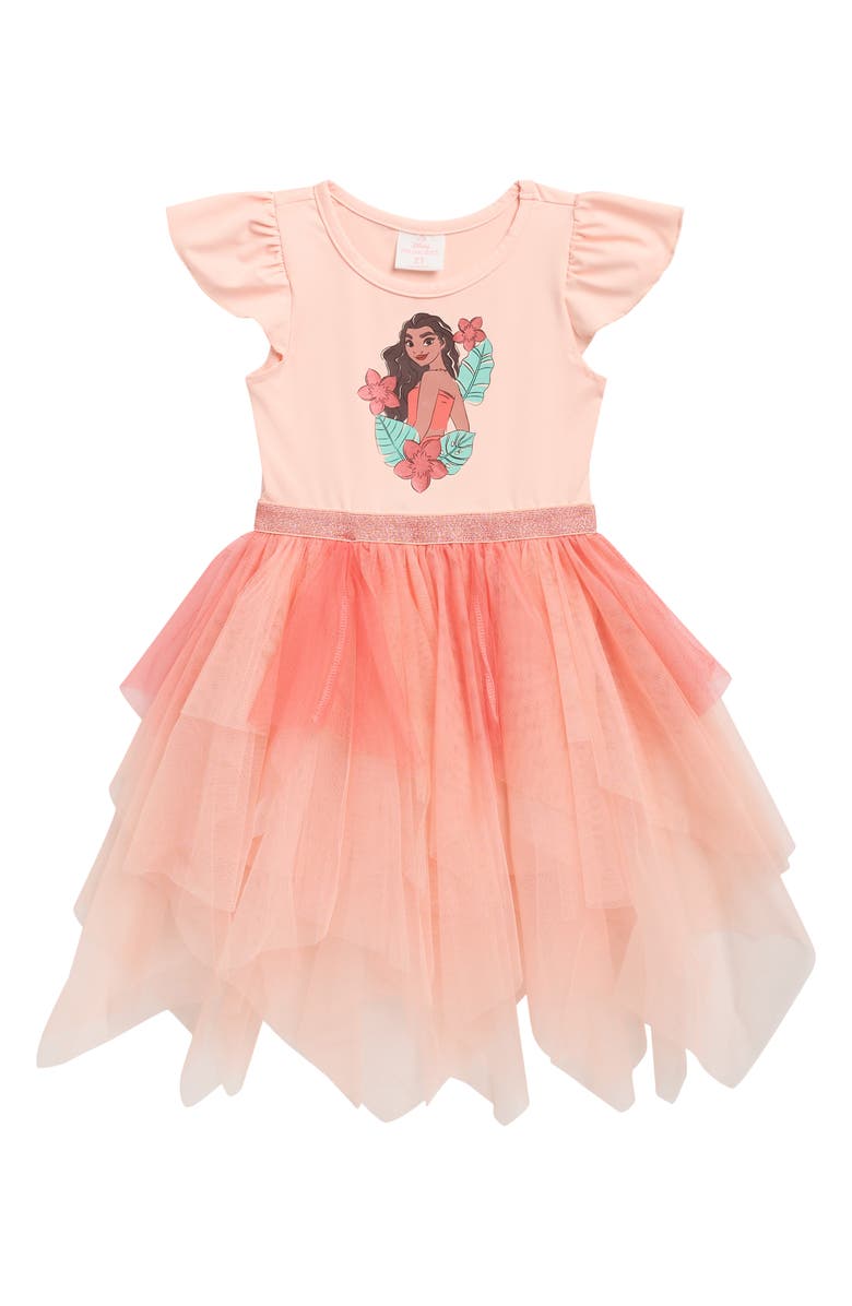 Happy Threads Kids' x Disney Moana Ballerina Tutu Dress, Main, color,