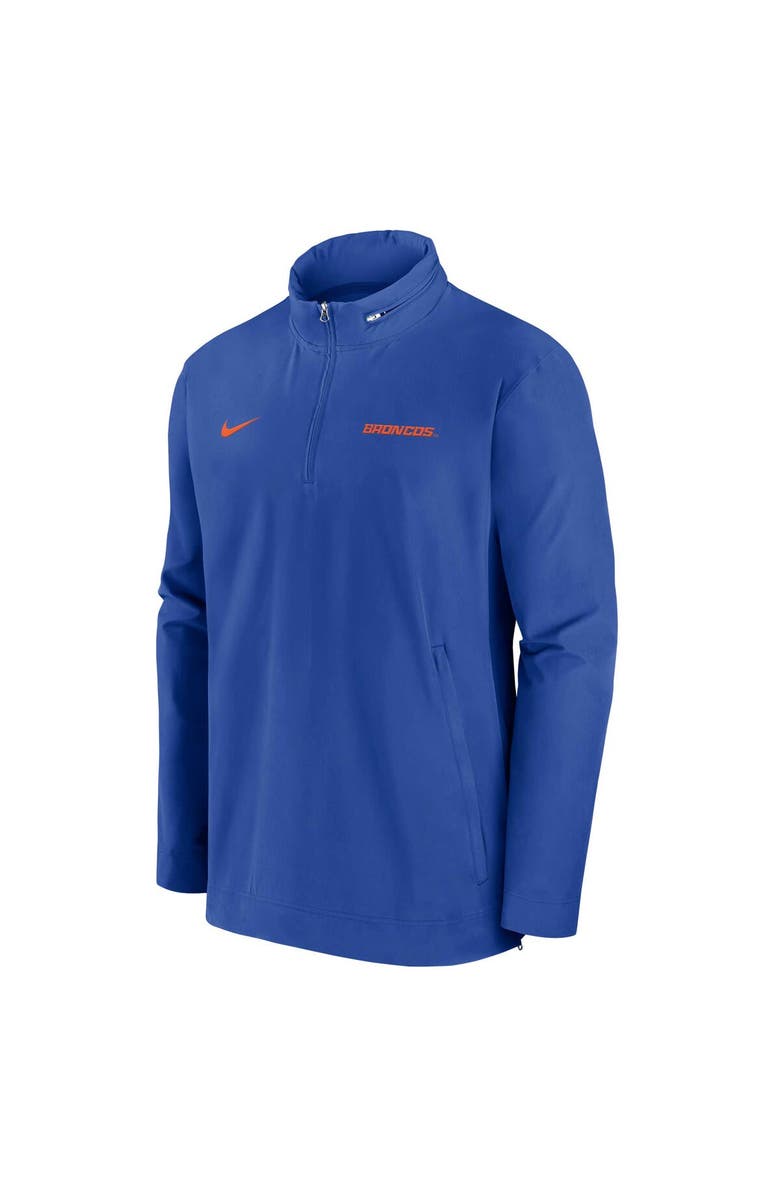 Nike Men's Nike Royal Boise State Broncos 2024 Sideline Coach Quarter-Zip Hoodie Jacket, Main, color, Royal
