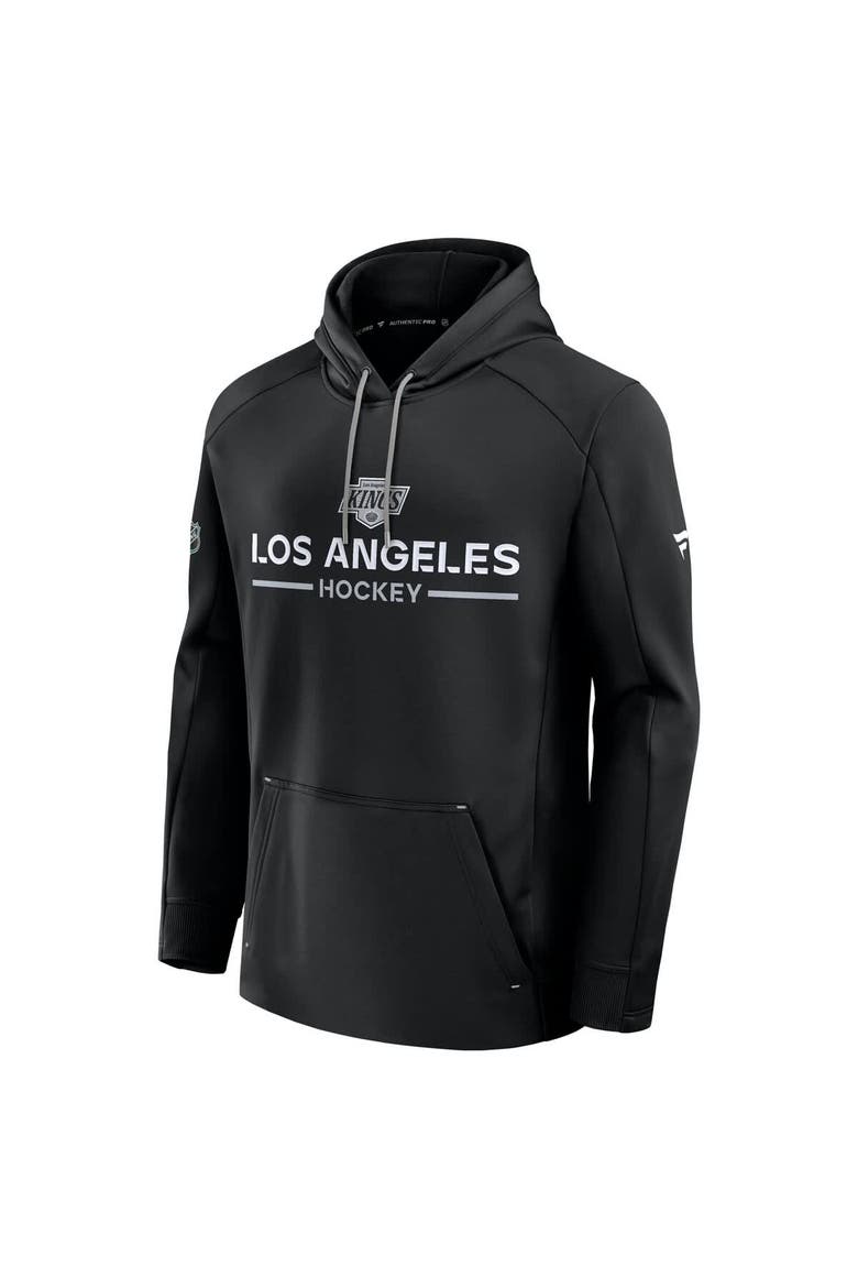 Men's Fanatics Black Los Angeles Kings Authentic Pro Rink Hoodie, Alternate, color, Black