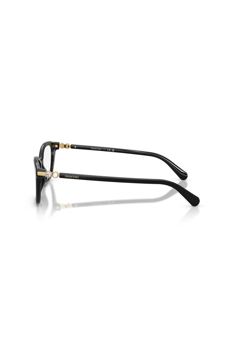 54mm Rectangle optical glasses, Alternate, color, Black