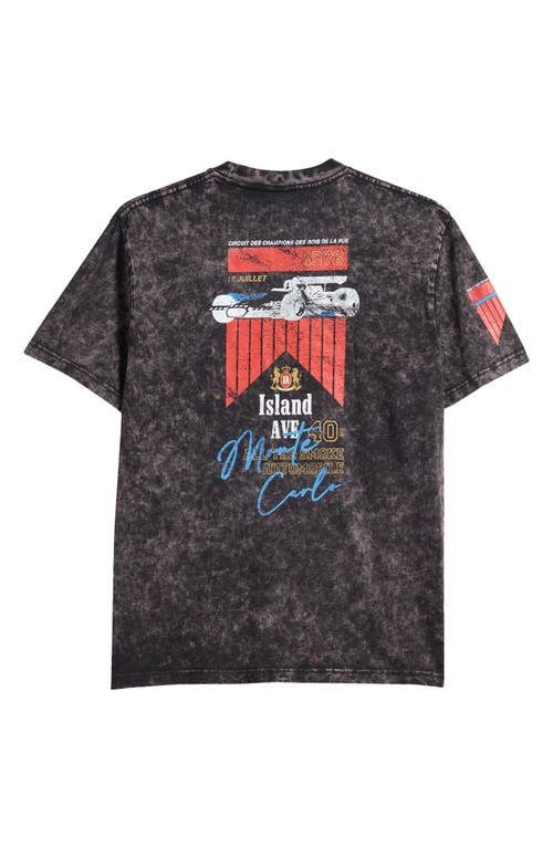 Island Avenue Marlboro Monte Carlo Cotton Graphic T-shirt In Black