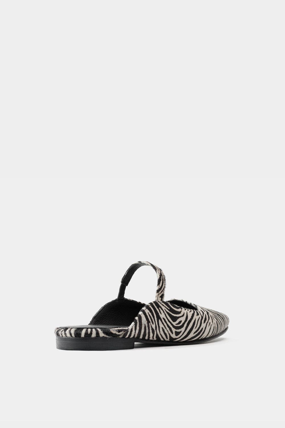 Dante Leather Ballerinas Mara Zebra, Alternate, color, Zebra