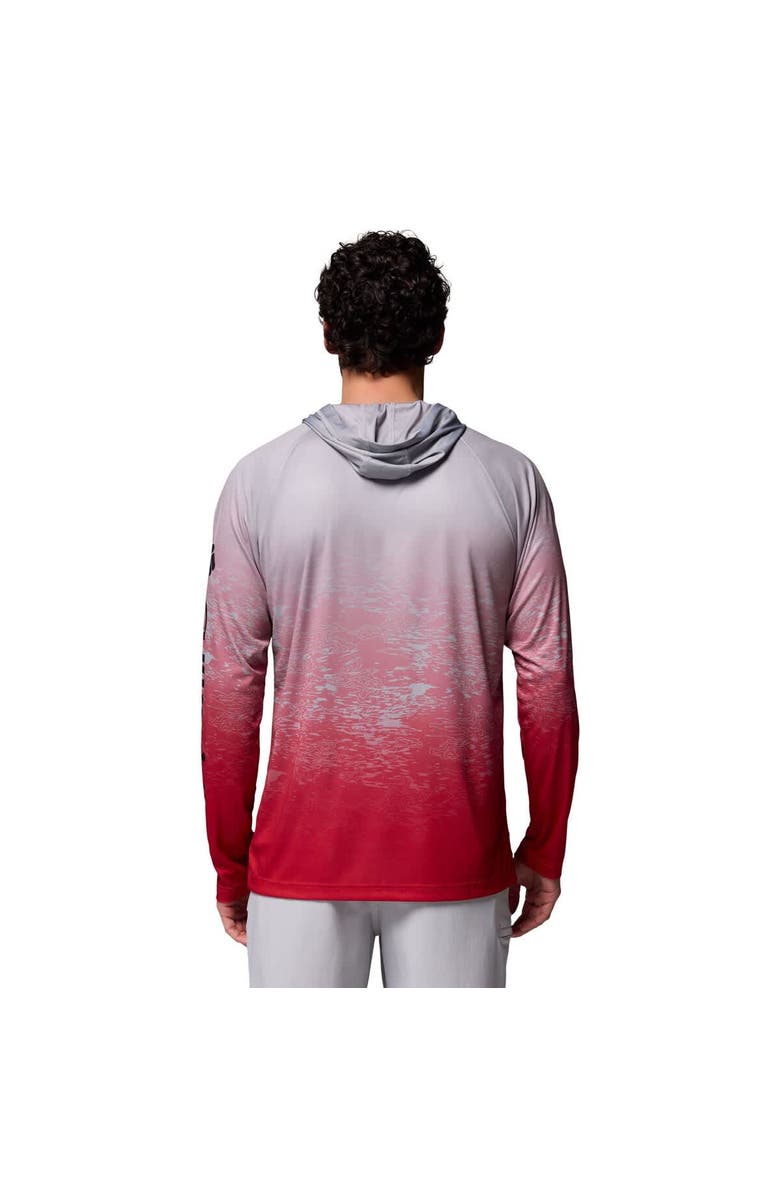 Columbia Men's Columbia  Gray Ohio State Buckeyes PFG Gradient Water Super Terminal Tackle Hoodie Omni-Wick T-Shirt, Alternate, color, Gray
