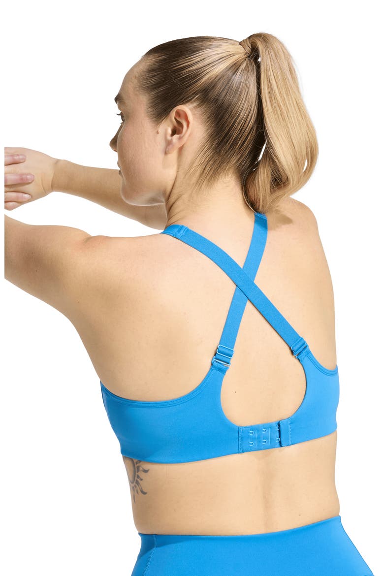 Optime Workout High Support Climacool Sports Bra, Alternate, color, RAY BLUE