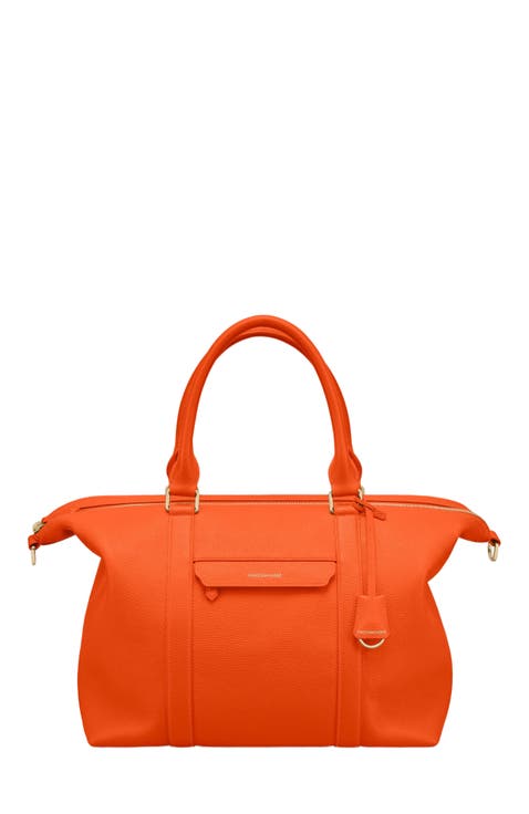 Large Leather Weekender Bag