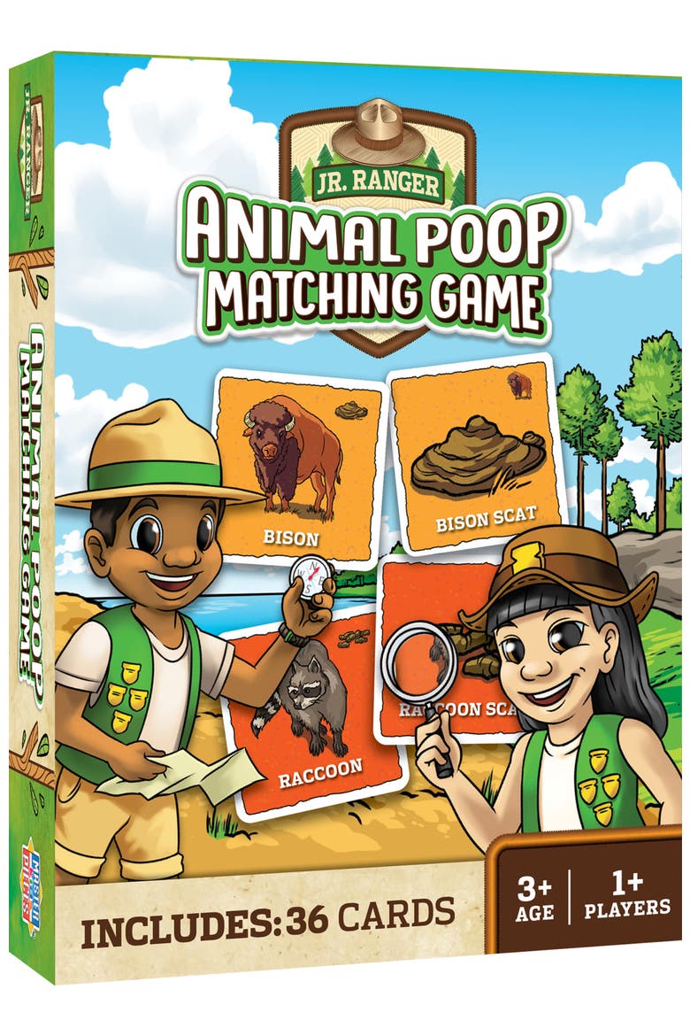 Jr. Ranger - Animal Poop Matching Game, Main, color, Multicolor