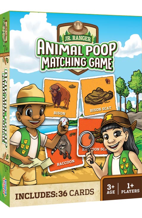 Jr. Ranger - Animal Poop Matching Game