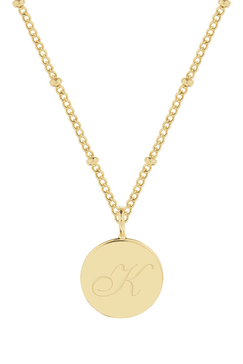 Lizzie Initial Pendant Necklace, Main, color, GOLD K
