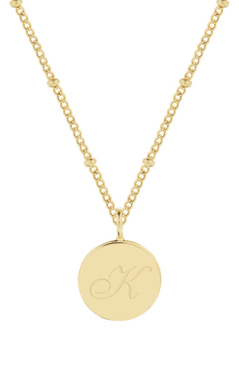 Lizzie Initial Pendant Necklace