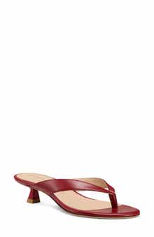 Stuart Weitzman Rio Kitten Heel Sandal
