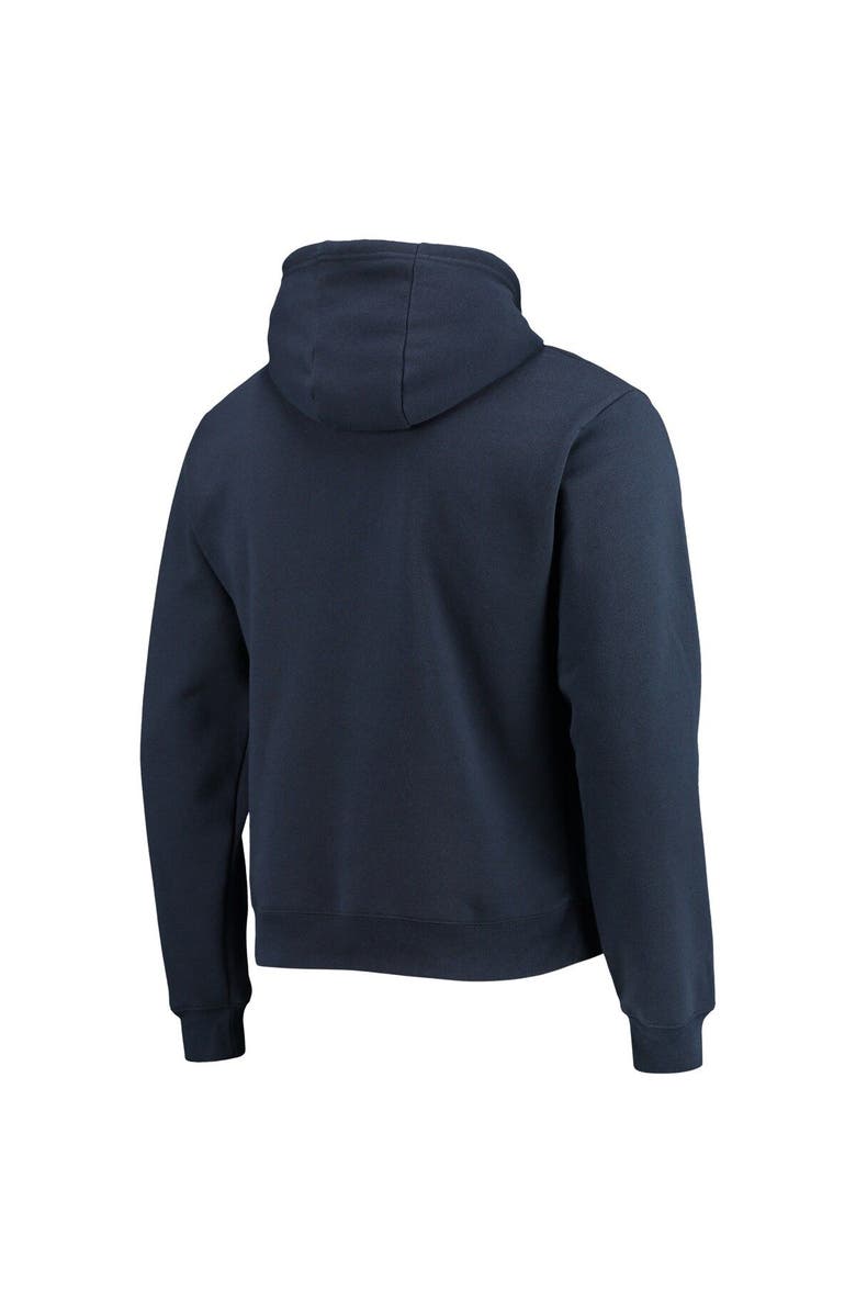 LEAGUE COLLEGIATE WEAR Men's League Collegiate Wear Navy West Virginia Mountaineers Volume Up Essential Fleece Pullover Hoodie, Alternate, color, 