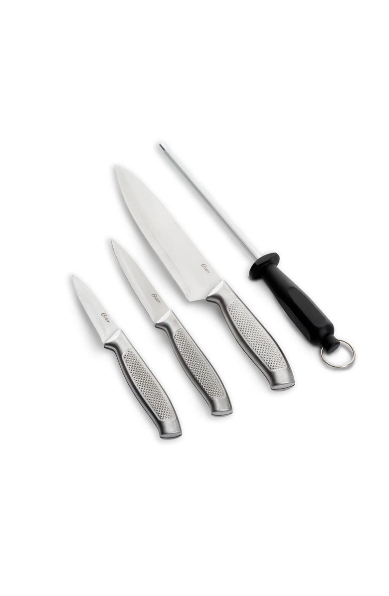 OSTER Edgefield Stainless Steel 4 Piece Cutlery Set, Alternate, color, Silver