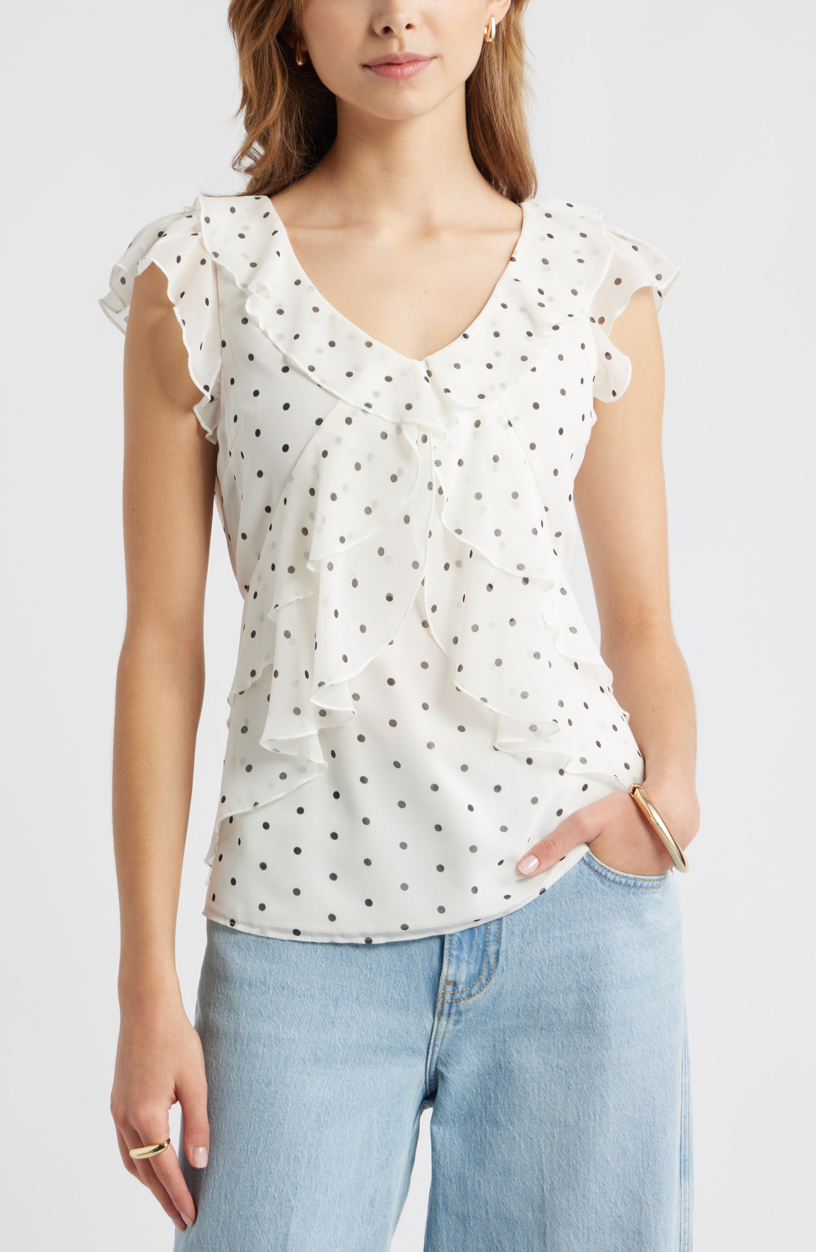 Chiffon Ruffle Top - image 5
