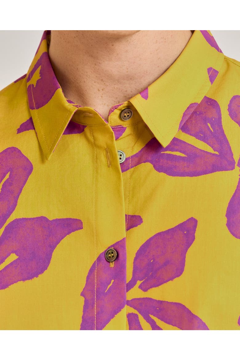 "Tropical Bliss" Oversized Hawaii Shirt, Alternate, color, Golden Hour