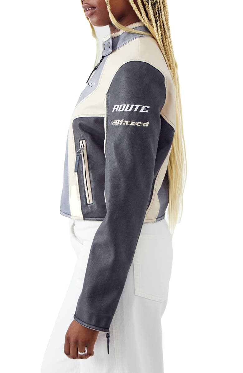 Iets Frans Shrunken Moto Jacket, Alternate, color, 