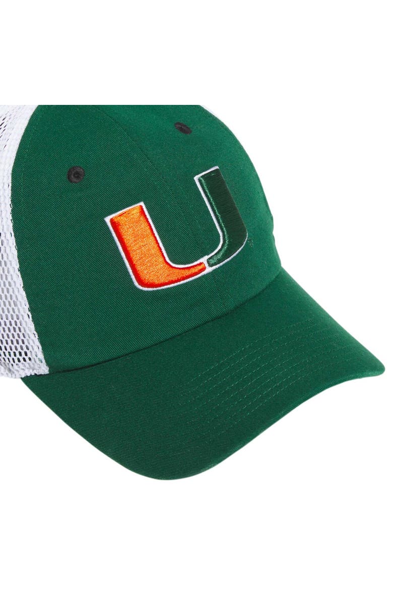 adidas Men's adidas Green Miami Hurricanes Mascot Slouch Trucker Adjustable Hat, Alternate, color, 