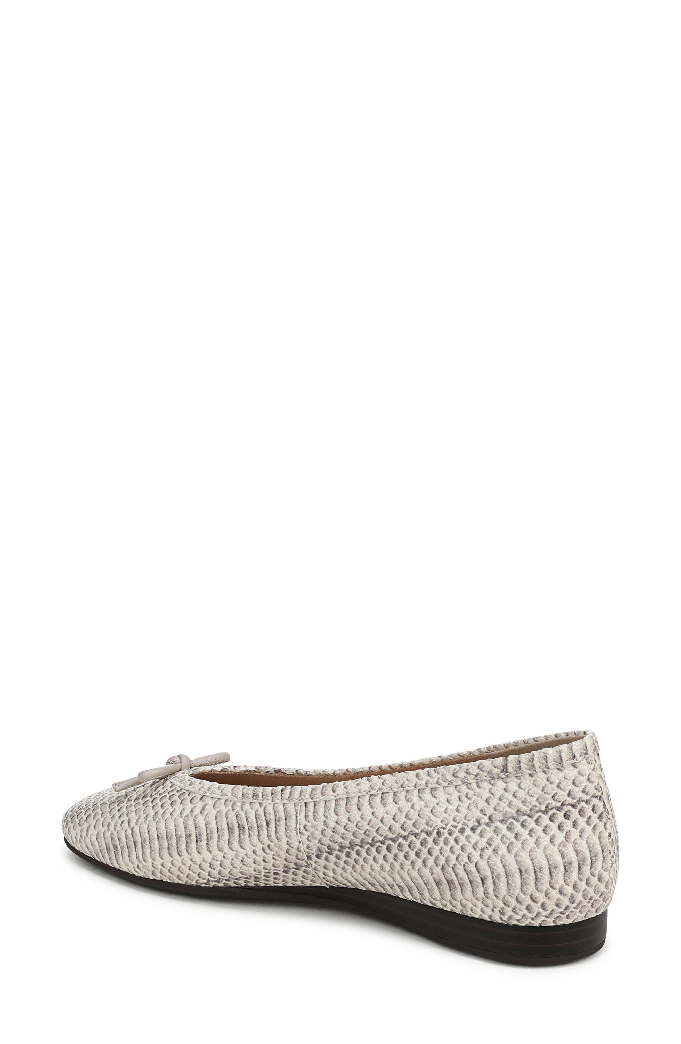 Vionic Larissa Ballet Flat, Alternate, color, Ivory Python Leather