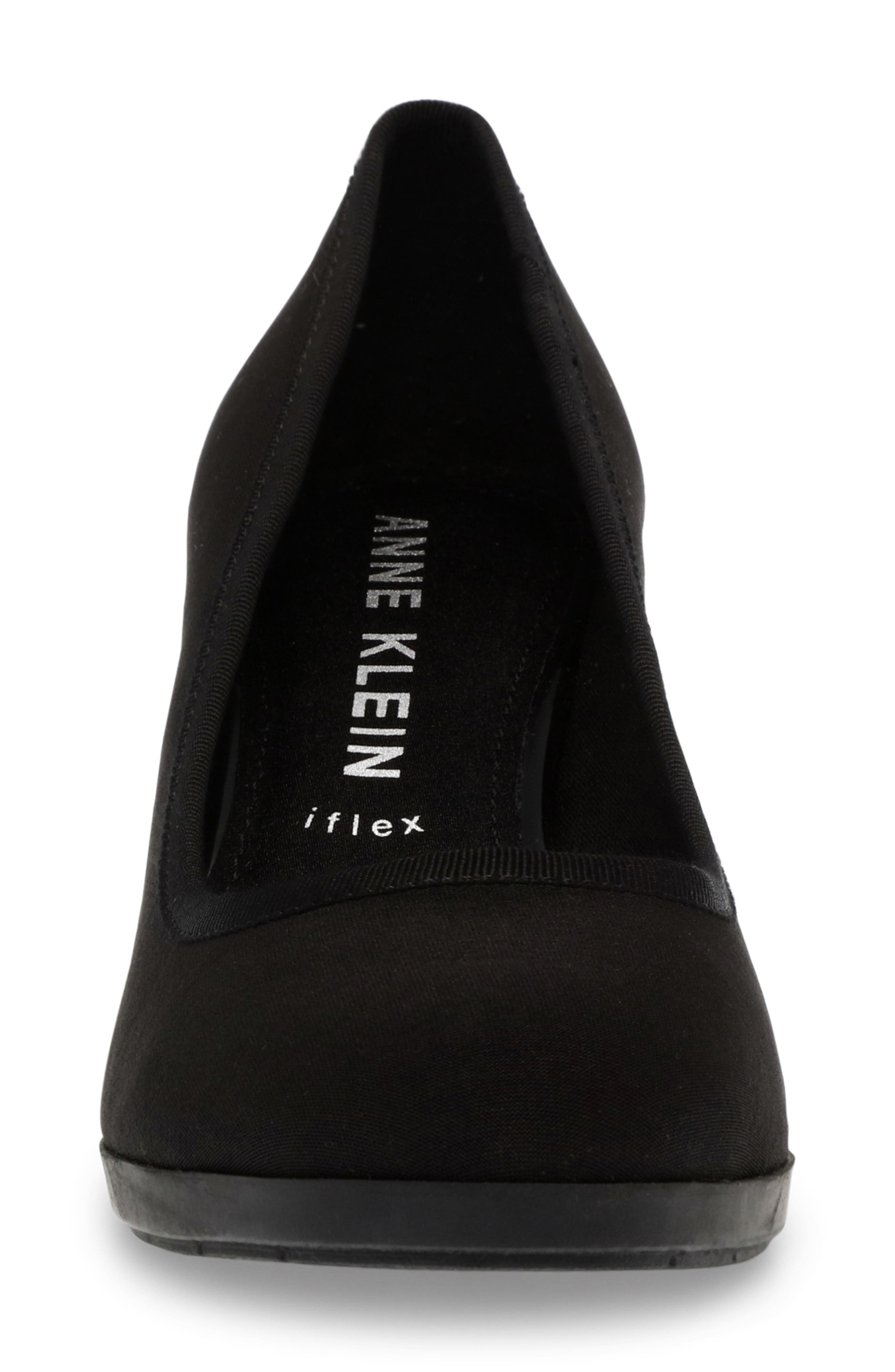 Castana Round Toe Block Heel Pump, Alternate, color, BLACK FABRIC